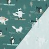 French terry, felpa estiva animali e sport invernali stampa digitale | Poppy Fabrics – petrolio,  thumbnail number 4