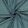 tessuto in cotone popeline Piastrelle festose – petrolio chiaro/oro,  thumbnail number 3