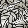 misto lino viscosa Fogliame – bianco lana/nero,  thumbnail number 2