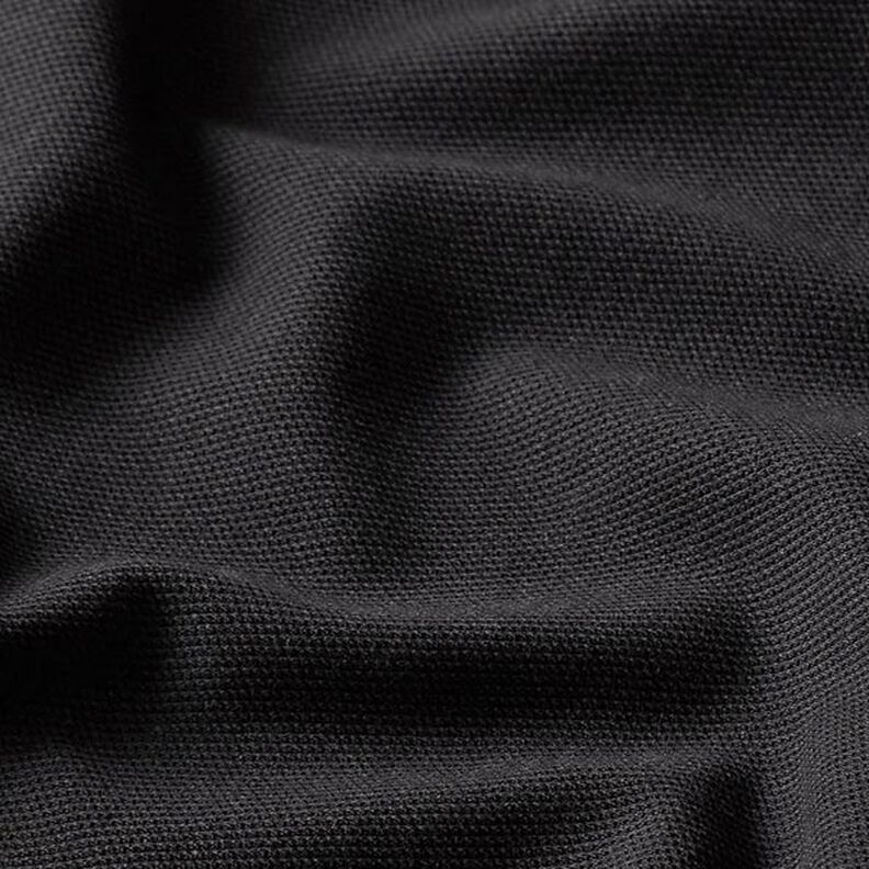 Jersey di cotone piqué fine – nero,  image number 2