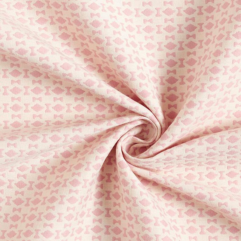 Jacquard con motivo a rombi – rosa/bianco lana,  image number 3
