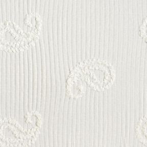 maglia a coste Effetto paisley – avorio, 