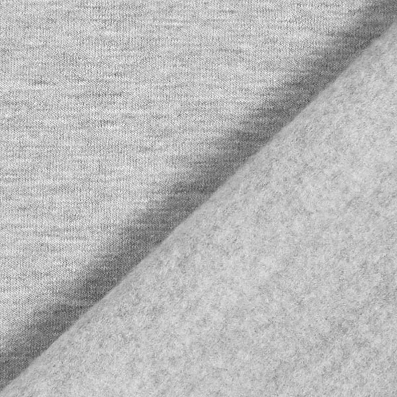 felpa di cotone leggera mélange – grigio chiaro,  image number 5