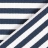 jersey a coste Righe trasversali tinte in filo – bianco lana/blu marino,  thumbnail number 4