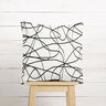 tessuto arredo Jacquard Linee astratte – avorio/nero,  thumbnail number 7
