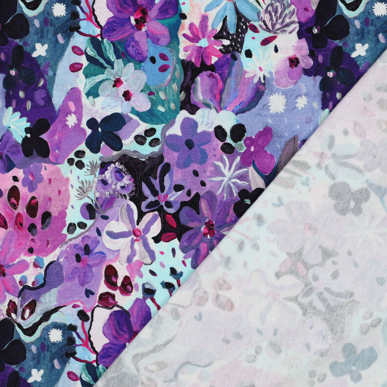 felpa Settle Petal stampa digitale | Nerida Hansen – blu ghiaccio/lillà,  image number 4