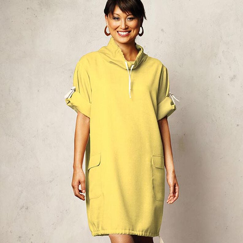 French terry leggero tinta unita &ndash; giallo sole,  image number 9