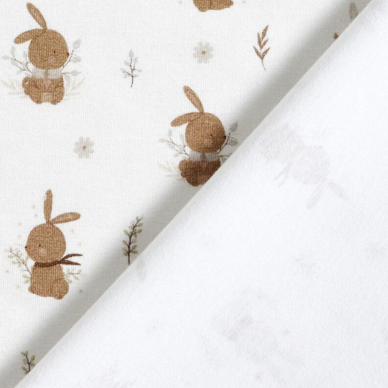 jersey di cotone Teneri coniglietti stampa digitale – avorio,  image number 4