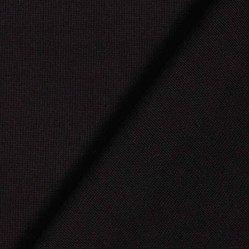 tessuto in maglia di cotone – nero,  image number 3
