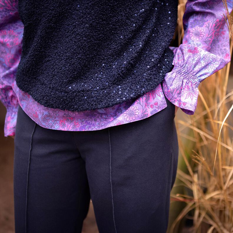 popeline di cotone fiori selvatici | Poppy Fabrics – lavanda, image number 7