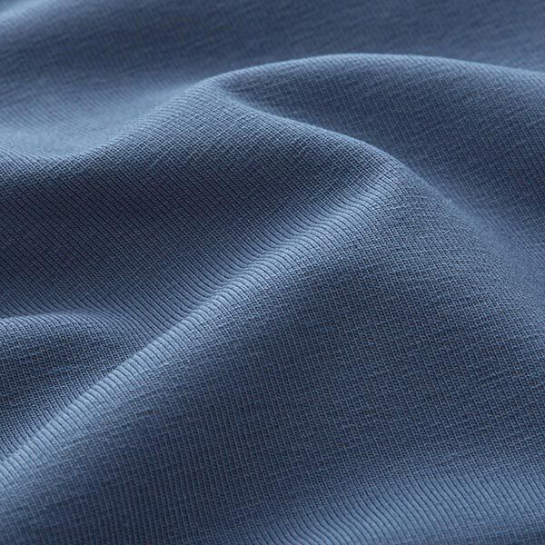 jersey di cotone medio tinta unita – colore blu jeans,  image number 4