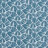 cotone rivestito Mini foglie astratte – blu oceano/bianco,  thumbnail number 1