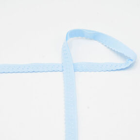 Fettuccia elastica per bordi in pizzo [20 mm] – azzurro, 