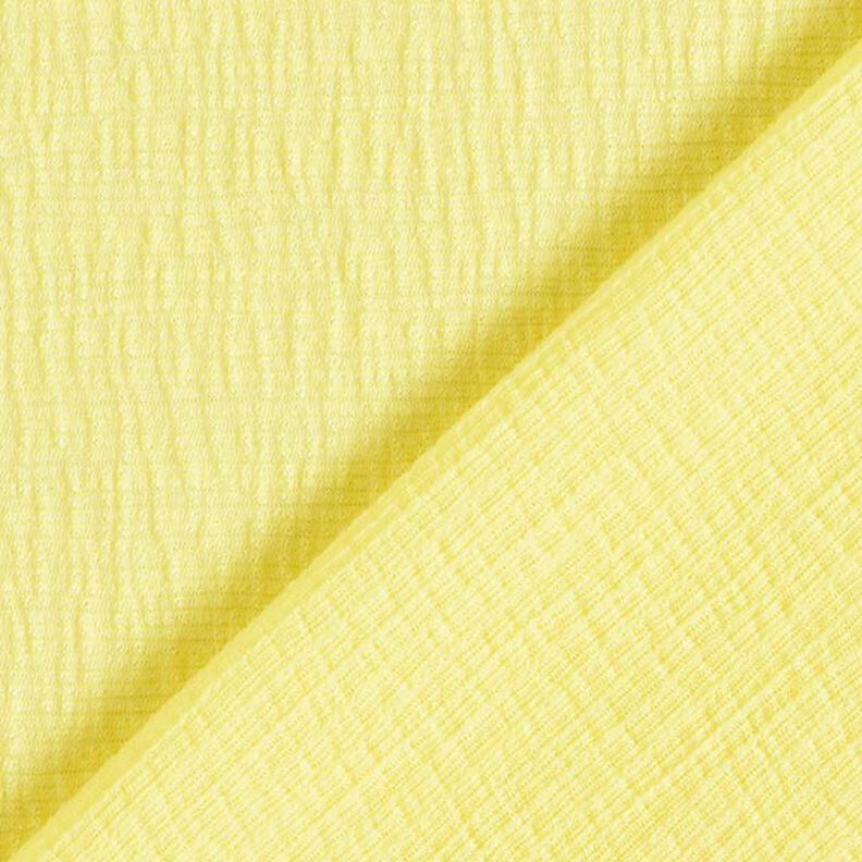 jersey increspato tinta unita – giallo chiaro,  image number 3