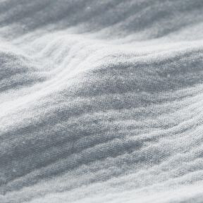 mussolina / tessuto doppio increspato – grigio chiaro | Resto 50cm, 