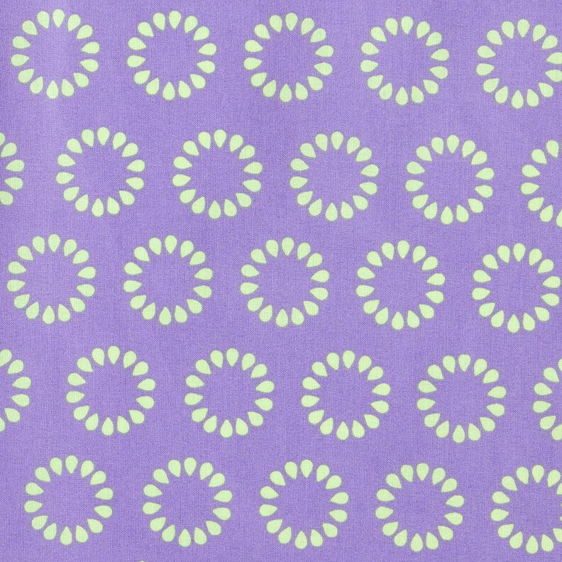 cotone rivestito Cerchi variopinti – lavanda/verde maggio, image number 1