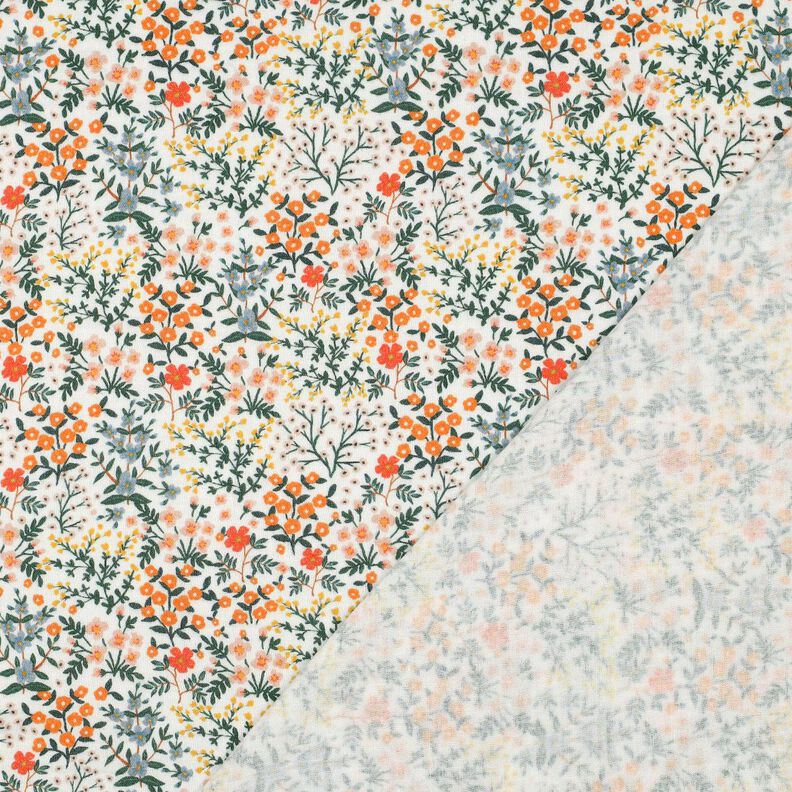 mussolina / tessuto doppio increspato Prato fiorito stampa digitale | Poppy Fabrics – bianco,  image number 4