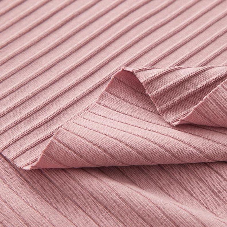 jersey a coste, tinta unita – rosa anticato,  image number 4