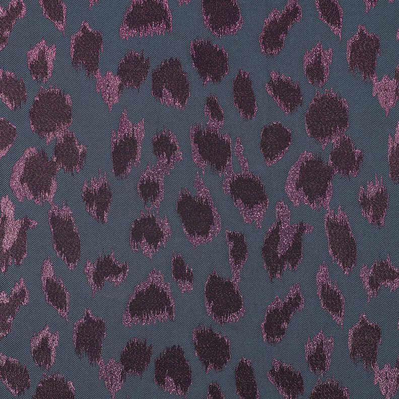 Jacquard leopardo Metallico | Poppy Fabrics – antracite, image number 1