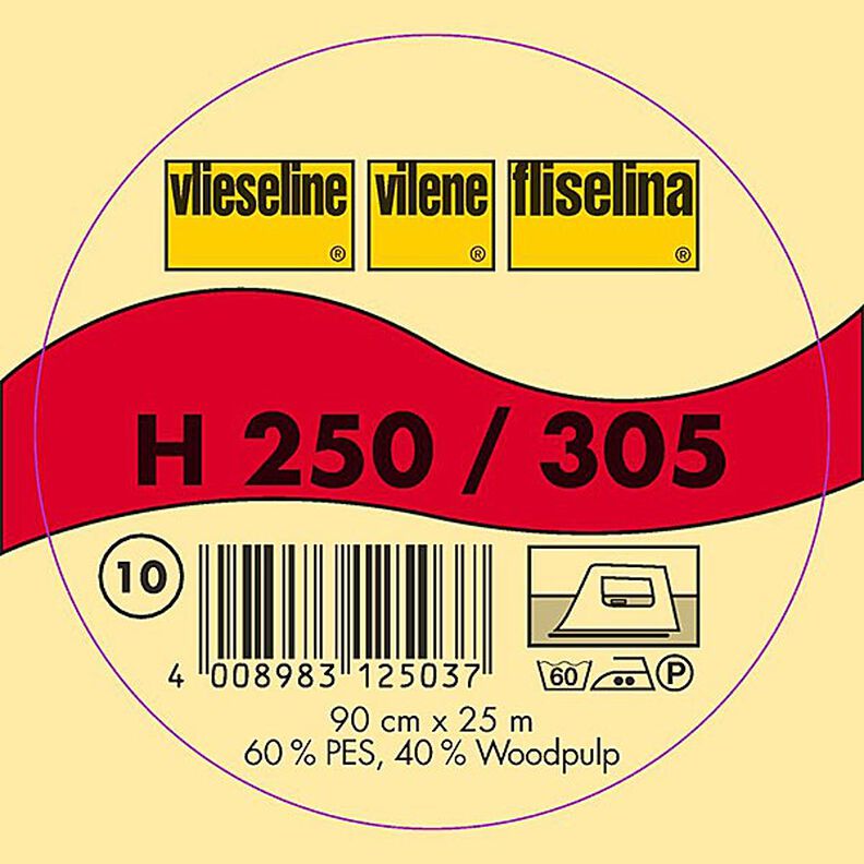H 250 Interfodera termoadesiva | Fliselina – bianco,  image number 2