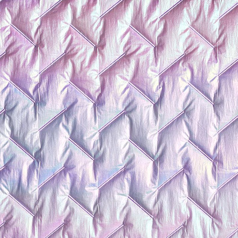 tessuto trapuntato Disegno diagonale, iridescente – lillà pastello,  image number 1