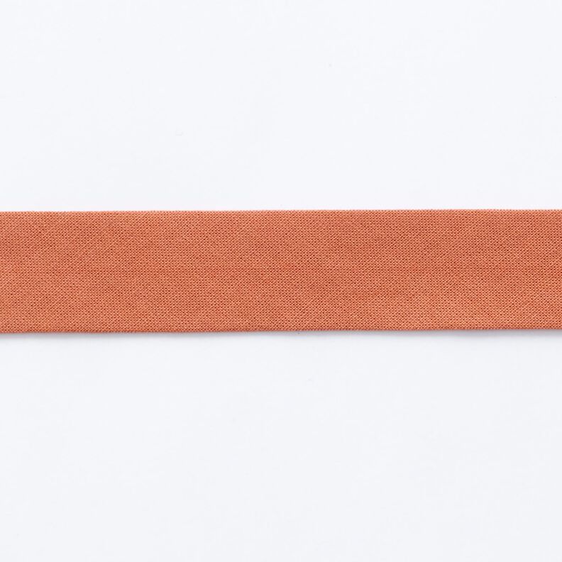 Nastro in sbieco Cotone bio [20 mm] – terracotta,  image number 1