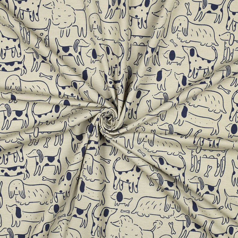 jersey di cotone Cani | by Poppy – anemone/blu marino, image number 3