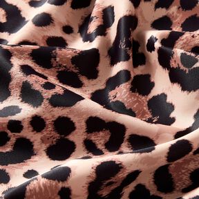 tessuto per costumi da bagno Stampa leopardata – rame/nero, 