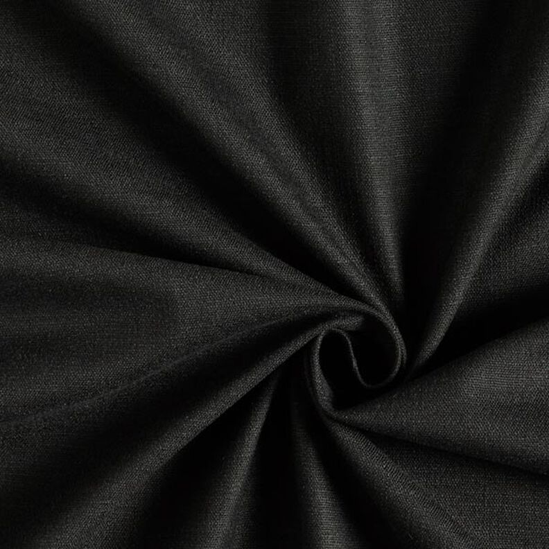 tessuto in misto lino stretch – nero,  image number 1