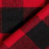 Tessuto per cappotti quadri scozzesi – rosso/nero,  thumbnail number 4