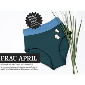 FRAU APRIL - slip bikini e culotte a vita alta e media, Studio Schnittreif  | XS -  XXL, 