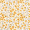 tessuto arredo satin di cotone Mare di fiori – senape/bianco,  thumbnail number 1