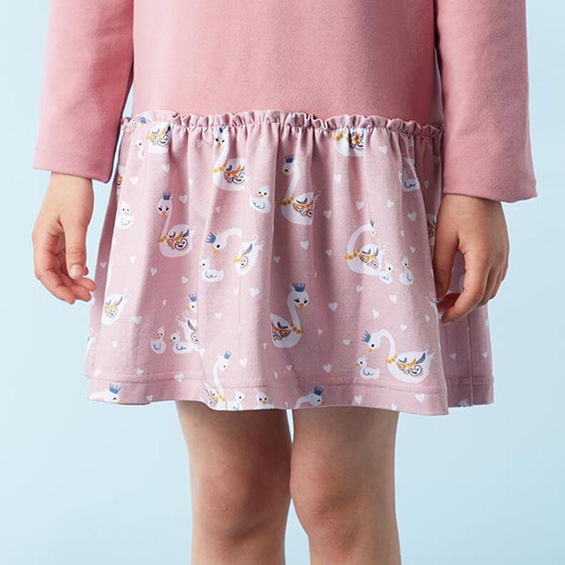 French terry leggero tinta unita – rosa antico scuro,  image number 7