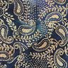 fine batista di cotone Batik Paisley – blu oceano/sabbia,  thumbnail number 4