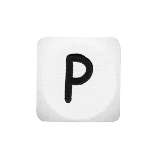 Lettere dell’alfabeto legno P, bianco, Rico Design, 