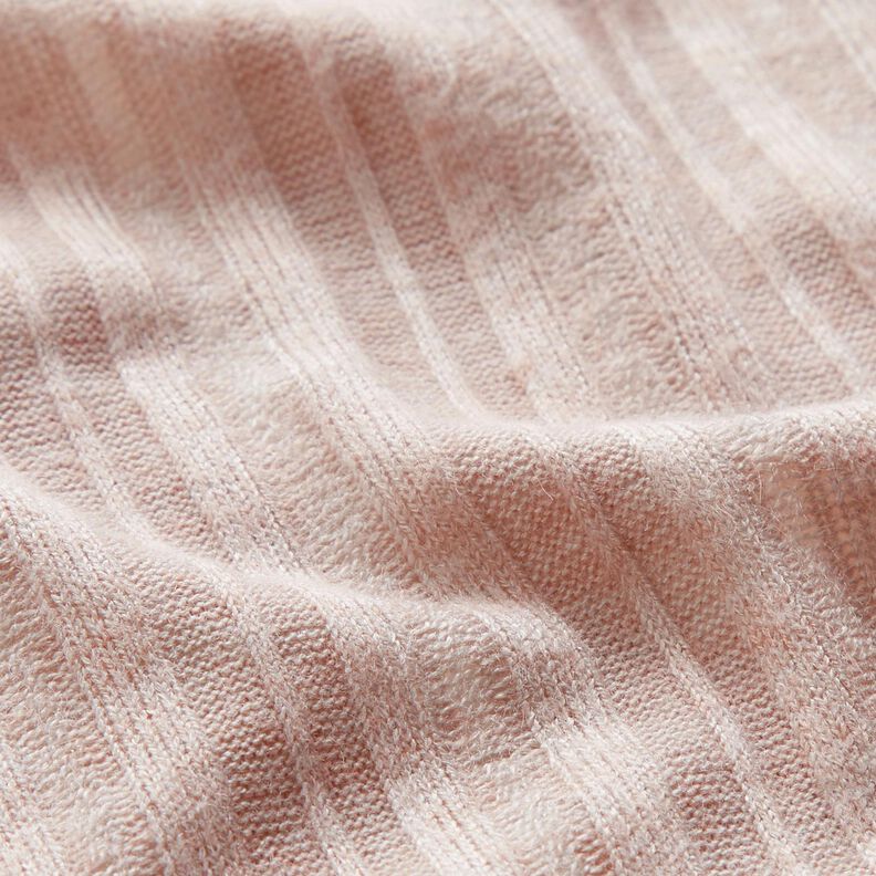 Maglia a coste in tinta unita – rosé,  image number 3