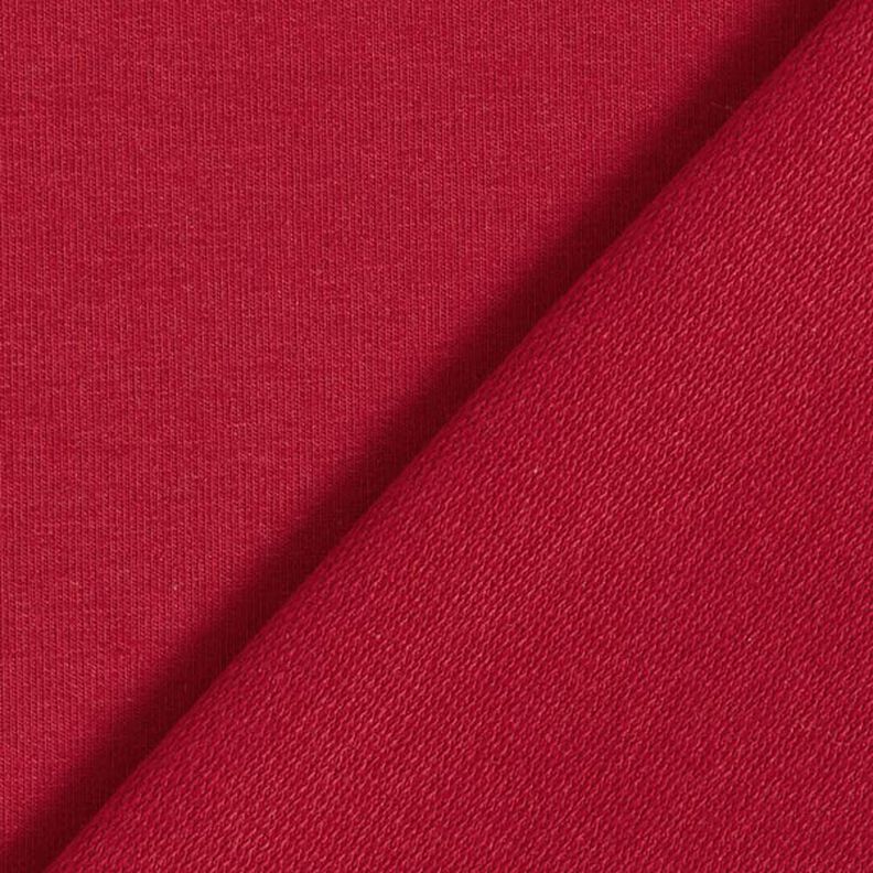GOTS French terry, felpa estiva | Tula – rosso Bordeaux,  image number 3