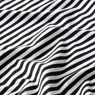 Jersey di cotone righe sottili – nero/bianco, 