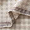 Tessuto in cotone a quadri strutturati – bianco/anacardo,  thumbnail number 3