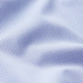 tessuto per camicie, quadri mini – bianco/blu marino, 