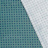 tessuto in cotone popeline Piastrelle festose – petrolio chiaro/oro,  thumbnail number 4