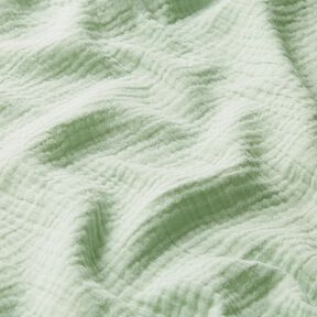 GOTS mussolina / tessuto doppio increspato | Tula – eucalipto, 