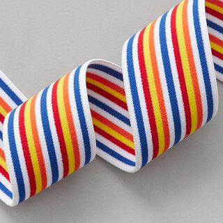 nastro elastico [ 4 cm ] – bianco/rosso, 