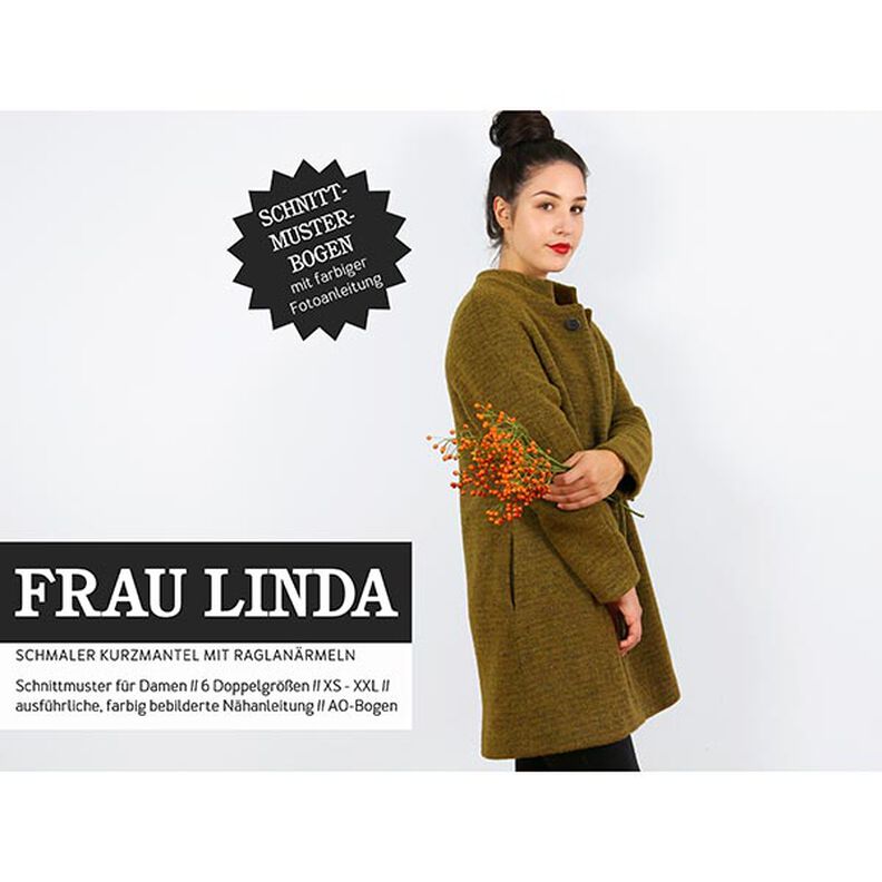 FRAU LINDA - cappotto corto con maniche raglan, Studio Schnittreif  | XS -  XXL,  image number 1