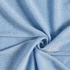 tessuto jersey fili glitter glamour – azzurro, 