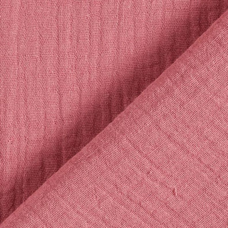 GOTS mussolina / tessuto doppio increspato | Tula – rosa anticato,  image number 4