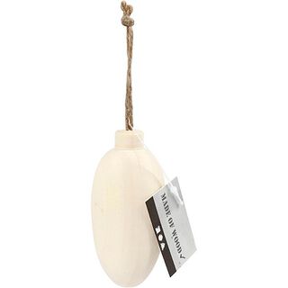 Pendaglio in legno ovale,  9 cm, 