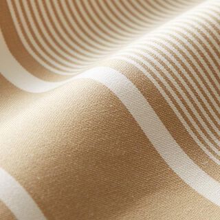 Tessuti da esterni canvas mix di righe – beige/bianco, 