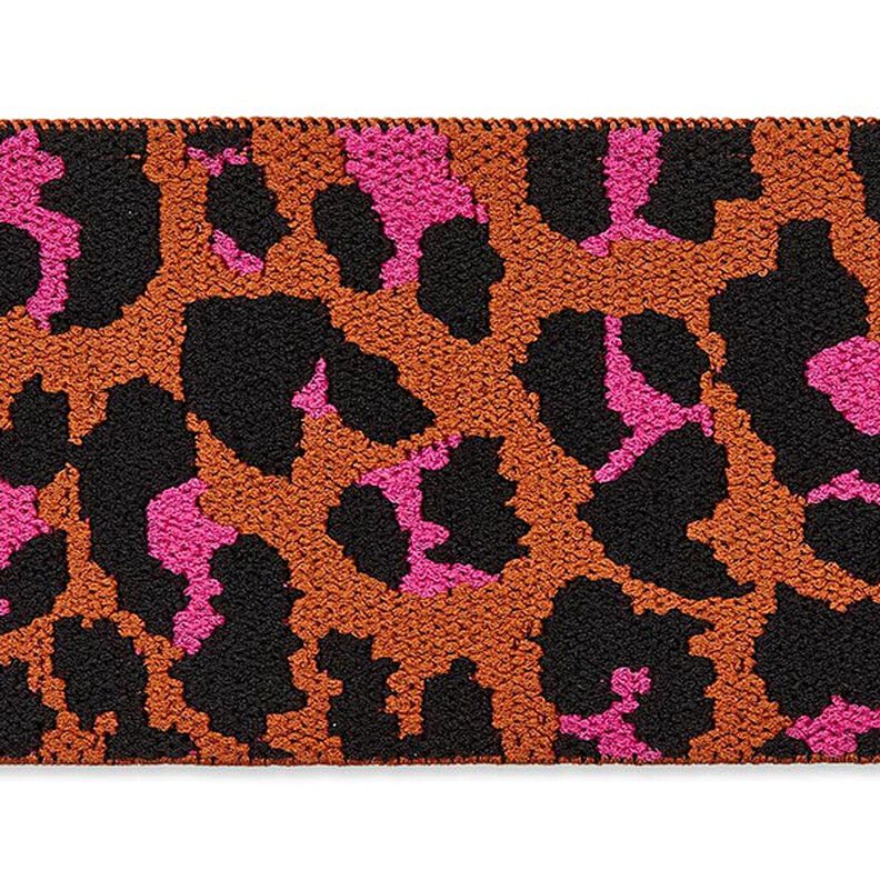 nastro elastico leopardo – arancione/pink,  image number 2