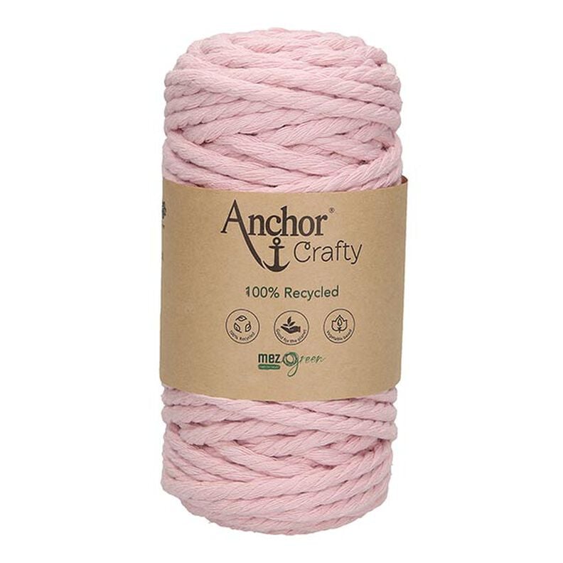 Anchor Crafty Filato per macramè, riciclato [5mm] – rosa chiaro,  image number 2